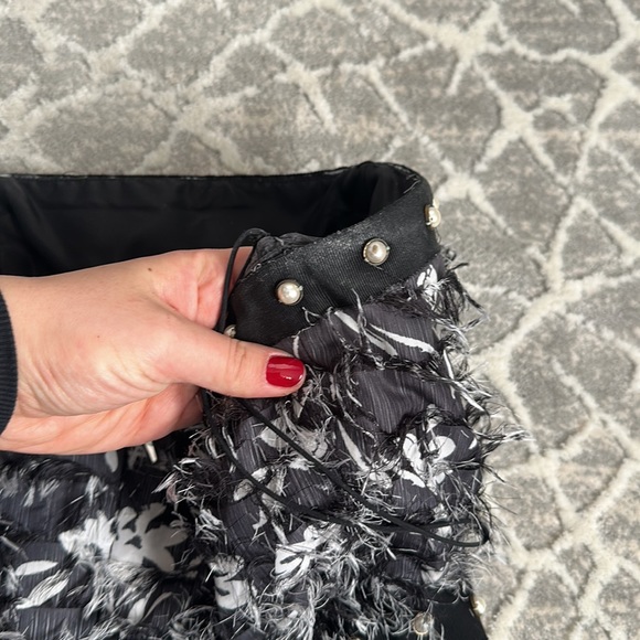 Prabal Gurung Fringe Chiffon Dress, Arielle charnas somethingnavy gown altered - Picture 6 of 15